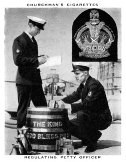 Regulating Petty Officer, 1937.Artist: WA & AC Churchman