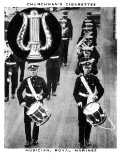 Musician, Royal Marines, 1937.Artist: WA & AC Churchman