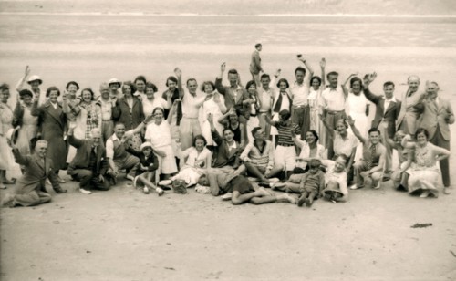Sports day for the Gloucester Hotel party on La Publente Beach, Jersey, 1938. Artist: Unknown