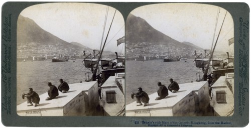 Hong Kong from the harbour, 1901. Artist: Underwood & Underwood