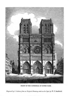 Front of the Cathedral of Notre Dame, 1843. Artist: J Jackson