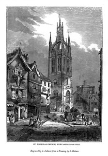 St Nicholas Church, Newcastle-Upon-Tyne, 1843. Artist: J Jackson