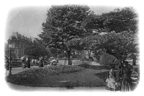 Gardens of the Hotel de Ville, Le Havre, Normandy, France, early 20th century. Artist: Unknown