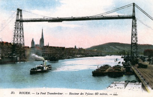 Rouen, Le Pont Transbordeur, (Transporter Bridge), 20th Century. Artist: Unknown