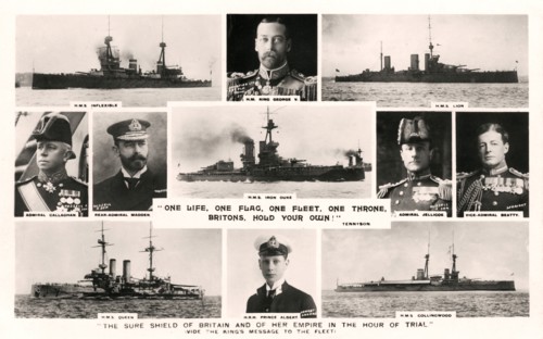 'One Life, One Flag, One Fleet, One Throne, Britons, Hold Your Own!', early 20th century. Artist: Unknown