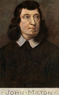 John Milton (1608-1674), English poet, early 20th century.Artist: CW Quinnell