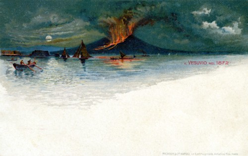 Vesuvius in 1872. Artist: Unknown