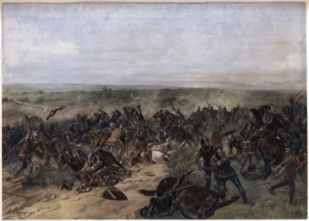 Battle of Crécy, 26th August 1346. Artist: Unknown
