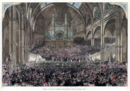 The opening of the new Alexandra Palace, Muswell Hill, 1st May 1875. Artist: Unknown