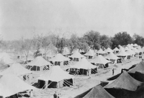 British army encampment, Howshera, 1917. Artist: Unknown