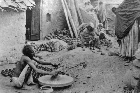A potter at work, India, 20th century. Artist: Unknown