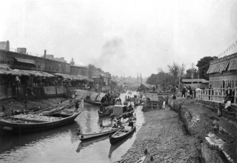 Scene from Whitely bridge, Ashar, Iraq, 1917-1919. Artist: Unknown