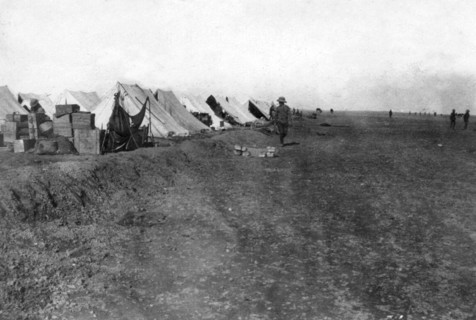 British 1/5 RWR camp, near Baghdad, 1918. Artist: Unknown