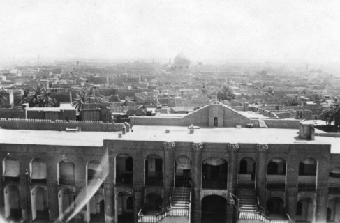 View of Baghdad from a block tower, 31st British general hospital, Mesopotamia, WWI, 1918. Artist: Unknown