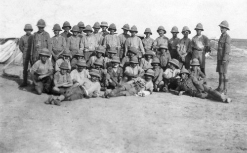 British army C group detachment, Mesopotamia, WWI, 1918. Artist: Unknown