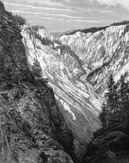 Grand Canyon, Yellowstone National Park, USA, 19th century.Artist: Taylor
