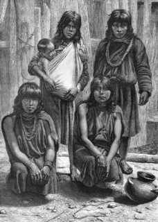 Native South Americans, 19th century.Artist: E Ronjat