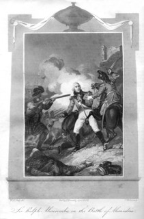 Sir Ralph Abercrombie (1734-1801) in the Battle of Alexandria, 1816. Creator: T Wallis.