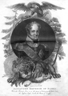 Alexander I, emperor of Russia (1777-1825), 1816.Artist: I Brown