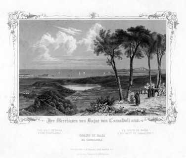 The Gulf of Baja from Camaldoli, Italy, 19th century. Artist: J Poppel