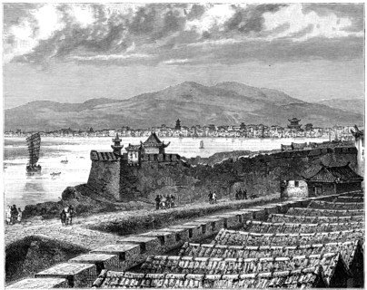 'View of Si-Ngan-Fou', China, 19th century. Artist: Weber