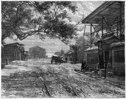 The French Legation, Peking, China, late 19th century. Artist: C Laplante