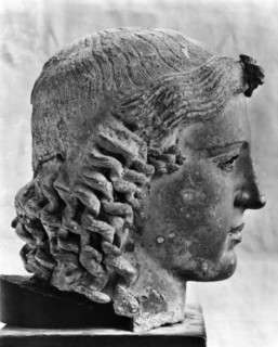 Bronze bust of the Greek god Apollo, c460 BC (20th century). Artist: Unknown