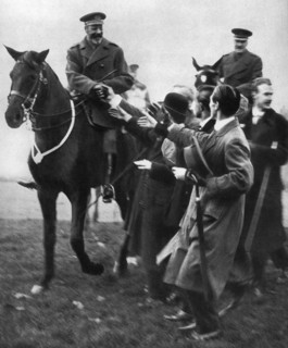 Ex-service men and the King, review of 20,000 Silver Badge men in Hyde Park, London, 1935. Artist: Unknown
