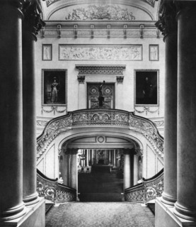 The grand staircase in Buckingham Palace, London, 1935. Artist: Unknown
