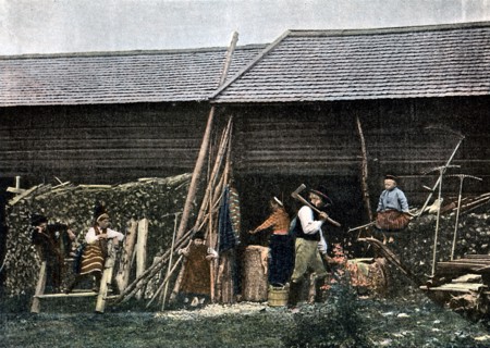 A house in Dalarna, Sweden, c1890. Artist: L Boulanger