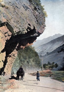 Rock close to the village of Annaour, c1890. Artist: Gillot