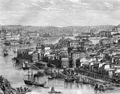 The port of Lisbon, Portugal, 19th century. Artist: Catenacci