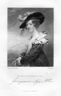 Lady Georgina Agar-Ellis, 19th century.Artist: H Robinson
