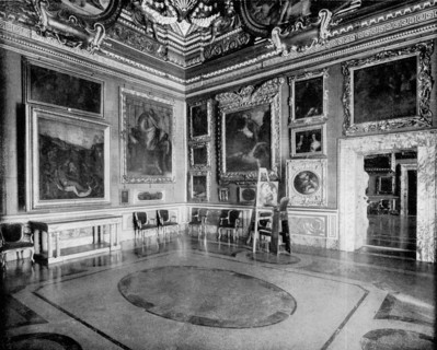 Hall of Saturn, Pitti Palace, Florence, Italy, 1893.Artist: John L Stoddard