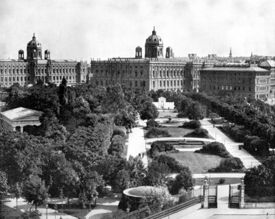 'Volksgarten and Theseum, Vienna, Austria', 1893.Artist: John L Stoddard