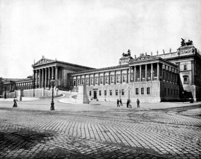 Houses of Parliament, Vienna, 1893.Artist: John L Stoddard