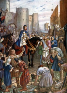 'William Rufus at the Tower of London', late 11th century, (c1920).Artist: Charles Goldsborough Anderson