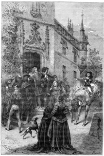Pierre du Terrail leaves his family, 1898. Artist: Piaud