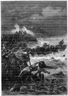 Battle of Quiberon, 1898. Artist: Barbant