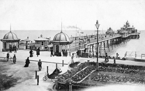 The pier at Eastbourne, East Sussex, c1900s-c1920s. Artist: Unknown