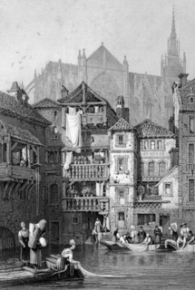 View in Metz, northern France, 19th century. Artist: Thomas Barber