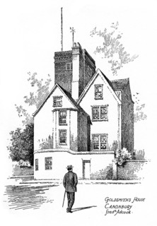 Oliver Goldsmith's house, Canonbury, Islington, 1912. Artist: Frederick Adcock