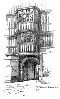 Entrance to Staple Inn, Holborn, London, 1912. Artist: Frederick Adcock