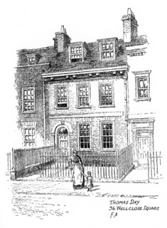 Thomas Day's house, 36 Wellclose Square, Whitechapel, London, 1912.Artist: Frederick Adcock