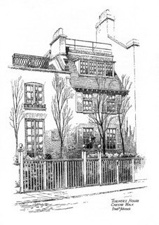 Turner's house, Cheyne Walk, Chelsea, London, 1912. Artist: Frederick Adcock