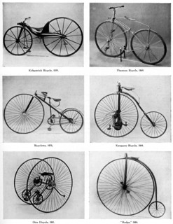 The evolution of the bicycle, 19th century, (c1920). Artist: Unknown