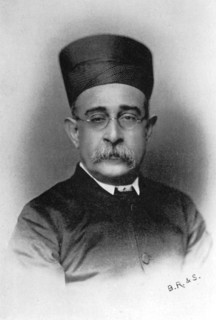 Dinshaw Edulji Wacha, Parsi Indian politician, 1902-1903. Artist: Unknown