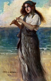 Nancy Price (1880-1970), English actress, as 'Pallas Athene' in Ulysses, 1902.Artist: Charles A Buchel