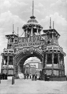 The Canadian Arch, Whitehall, London, 1902.Artist: HO Klein