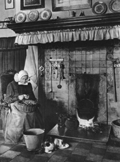 Kitchen and living-room in one, Twente, Netherlands, c1934. Artist: Unknown